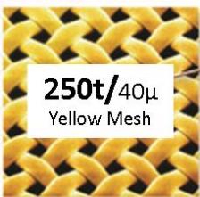 Screen Mesh S-250T Yellow x 60wide (10 yard roll)